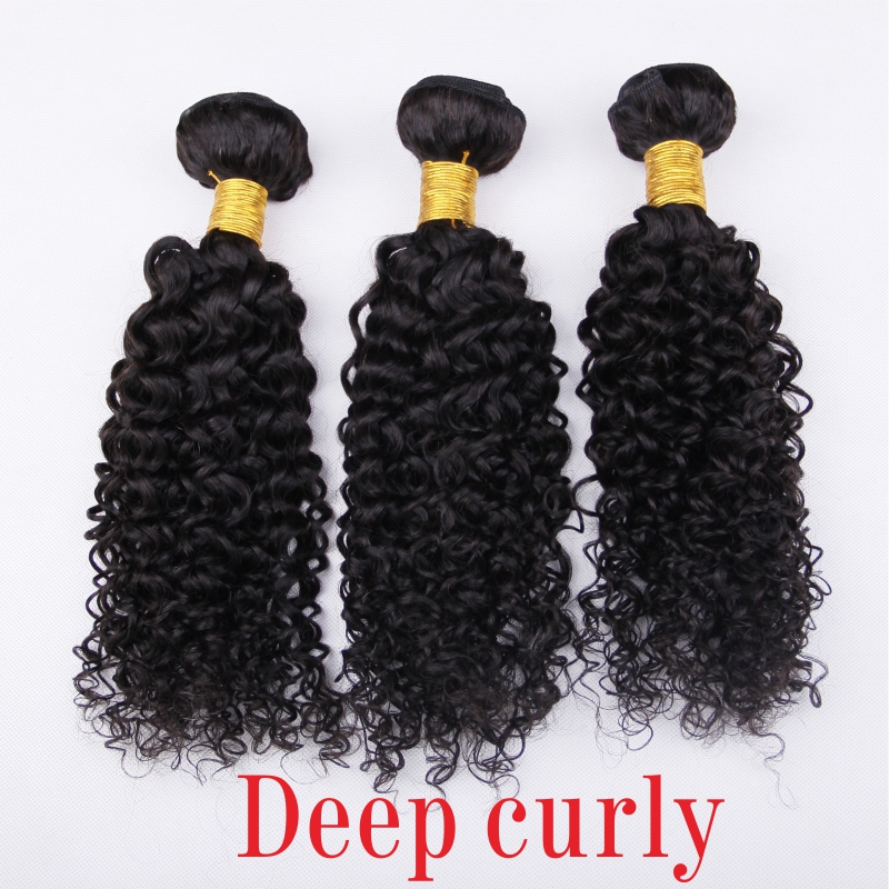 3 bundles sale 100% human virgin hair weave